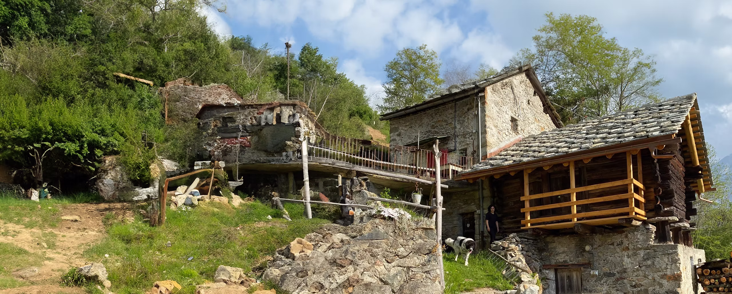 Casetta e casa in legno